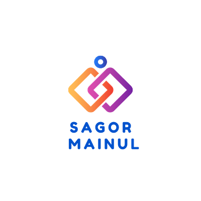 Sagor Mainul Logo app branding design icon illustration logo minimal personal brand personal branding personal logo personal project typography ux vector web