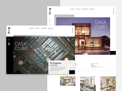 MLG Estudio de Arquitectura architecture architecture design design design web figma web design