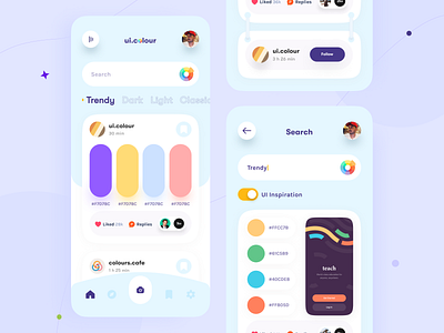 Colour App app app design application color colour interface interface design mobile app mobile app design mobile application mobile apps mobile ui mobileapp mobileappdesign orix sajon trending design