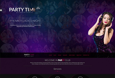 Night Club Html Website Template bar casion html template night club night club flyer