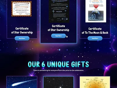 National Star Archive astronomy branding cartoon illustration design illustration landing page design sky space ui ux web website