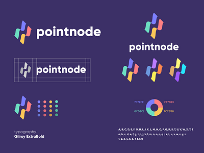 pointnode Brand Identity Guidelines brand brand identity branding design graphic design illustration logo logo design minimal modern vector