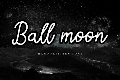 Ball Moon branding brush font calligraphy font design fonts handmade handwritten modern modern calligraphy script typography