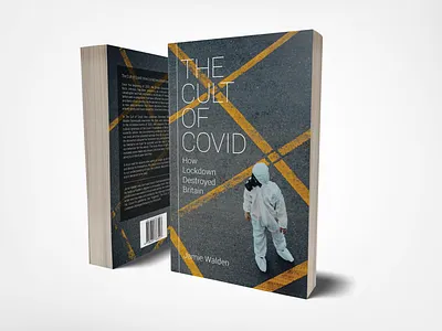 Book Design - The Cult of Covid book cover book cover art book design covid covid 19 covid 19 book design print