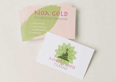 Logo Design & Business Card | Mindfulness Classes adobe illustrator adobe photoshop advertising branding business card illustration logo marketing