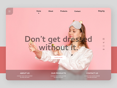 Beauty Products app branding clear cleardesign new ui uiux ux web websites