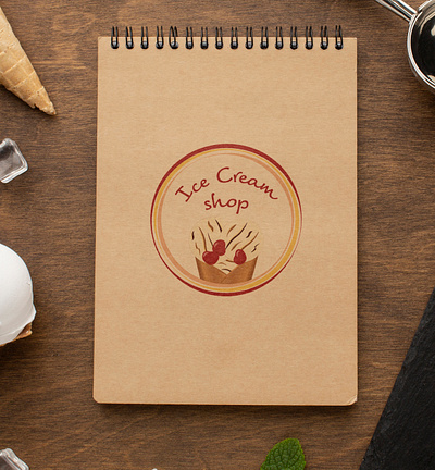 Logo Design | Ice Cream Shop adobe illustrator adobe photoshop advertising branding illustration logo design marketing minimalist vector