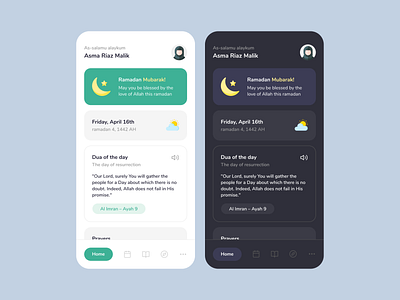 Islamic App android app app design home islam islamic muslim ramadan religion ui ui ux ux