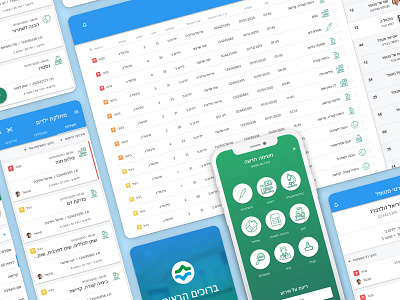 Healthcare web app. Mobile & Desktop figma health healthcare hebrew hospital app icon design mobile app mobile app design platform design web app