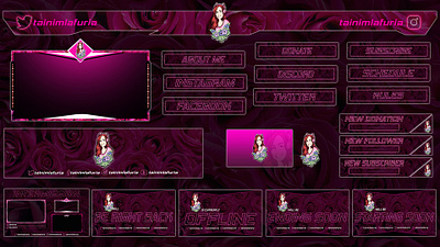 Flower Twitch creative design grapgic design illustration photoshop