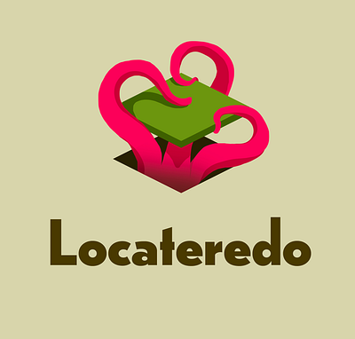 Locateredo Startup branding design game art logo monster