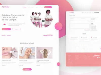 DrVerica Website Design dental dentist design site ui ux web webdesign website