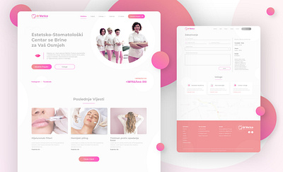 DrVerica Website Design dental dentist design site ui ux web webdesign website