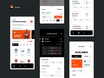 MW | Betting Mobile app app app design bet betting app bookmaker concept dashboard football free freebie gambling interface player popular product design score soccer sport ui ux