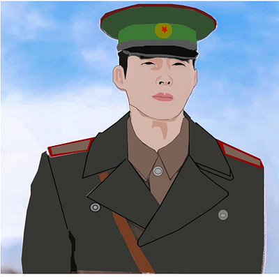 Gu Seung-joon beginner crash landing on you design gravit designer gu seung joon gu seung joon illustration kdrama kim jung hyun learner