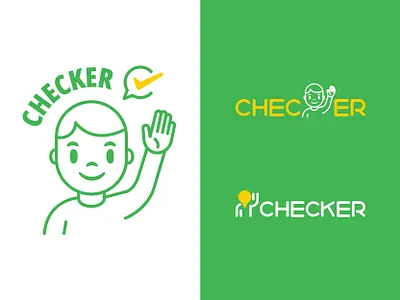 Checker avatar design icon logo ui vector
