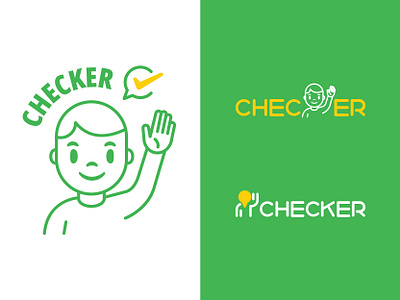 Checker avatar design icon logo ui vector