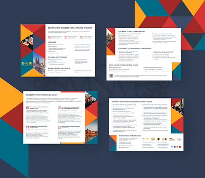 Design of a brochure for MSM Language School in the CR branding design typography ui ux vector