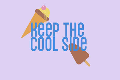 Which side will u choose? branding cool design fun ice cream illustration slogan summer velvet yum yummy