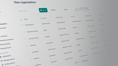 Donation portal design app branding dashboard dashboard ui design donation green icon minimal portal stylish website typography ui uiux webdesign website