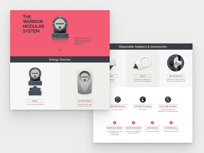 The Warrior Modular System design webdesign website