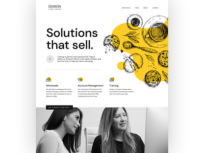 Doiron Fine Foods gourmet food uiux web design web designer web developer website design website designer wordpress yellow
