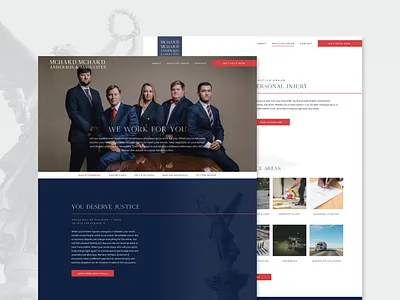 McHard, McHard, Anderson & Associatees identity law firm lawyer responsive design web design web designer web development website