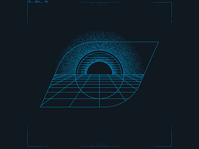 PERSPECTIVE angle eye fuzz geometric insight line art line illustration noise perspective section 127 shading stipple vision