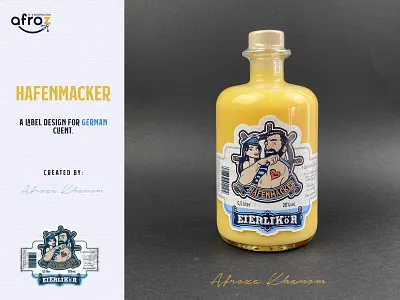 Hafenmacker Logo and label adobe illustrator beautiful logo branding germany illustration label logo design package design typography vector