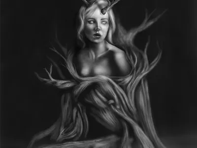control dark art dark illustration illustraion pencil art pencil sketch