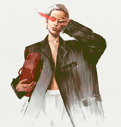 Jacket branding cloths design fashion fashion designer fashion illustration illustration illustration art woman character woman face woman illustration