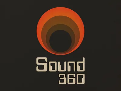 Sound 360 Logo affinitydesigner dailylogo logo minimalist retro sound speakers vector