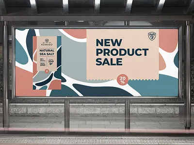Banner Design Natural Sea Salt banner banner design banners creative creativity design designer graphic design label modern package packaging typography