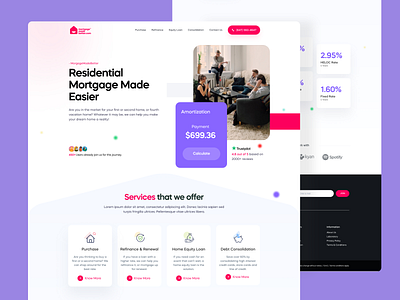 Landing Page Design app clean design illustration landing page minimal ui website