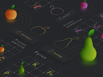 Fruit Map figma isometric ui