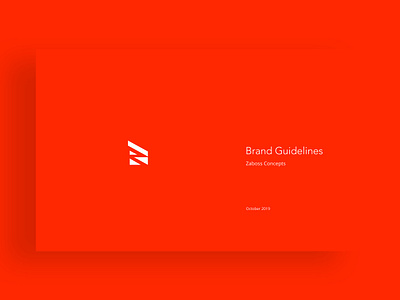 Style Guide - Zaboss brand development brand identity branding corporate identity design system logo design logo designer style guide typogaphy