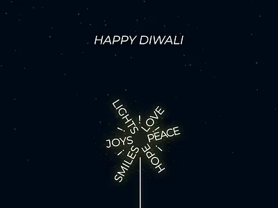 Happy Diwali concept art design diwali diya festival flat instagram typogaphy typography design