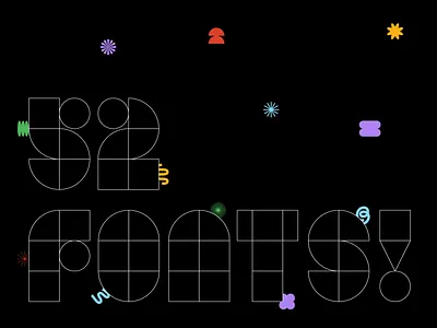 52 Fonts Project free fonts graphicdesign type type design typography weekly project