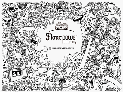 Pizza Paper canada doddle art doodle doodle artist doodleart doodling illustration pizza