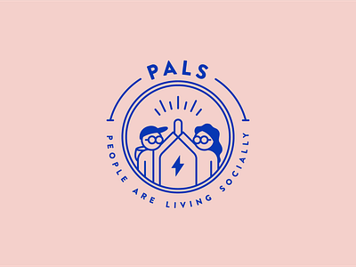 PALS design flat flat design friends graphic design logo logo design teamwork vector