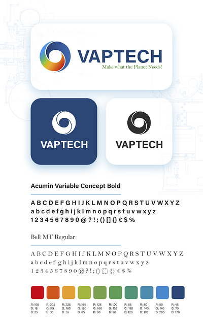 VAPTECH logo design branding logo