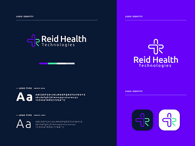 Reid Health Technologies - logo Branding app icon app icon logo app logo app logo icon brand identity brand identity design branding graphic design health logo logo logo design medical logo minimal modern logo