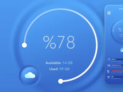 Abroba Material app blue cloud cloud app drive storage ui uiux uixdesign