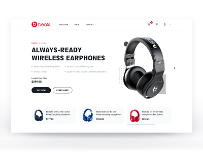 Beats Landing Page Concept concept creative design landing design landing page landing page concept landing page design landing page ui modern ui ui ux ui ux design ui design user interface website