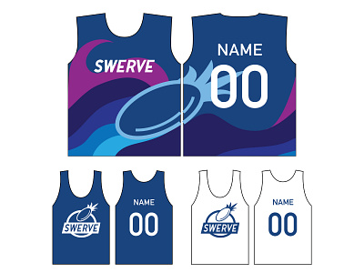 Duke Swerve Jerseys athletic branding frisbee illustrator logo sports vector