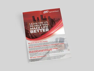 Motivational Text Heavy Poster a4 brand city design flat heavy landscape minimal motivational one pager photo poster text texture user wave