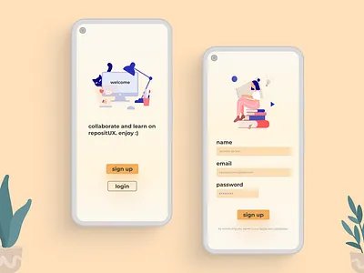 Daily UI 001 sign up page app dailyui dailyuichallenge signup ui