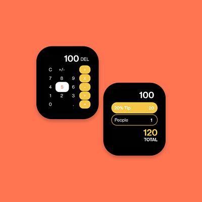 Daily UI 004 - Calculator: Apple Watch Subtle Redesign apple watch daily dailyui dailyui004 watch