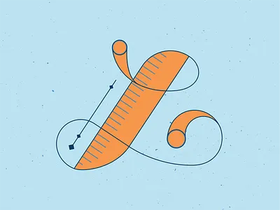 36 Days of Type L 36 days of type 36daysoftype 36daysoftype12 blue design graphic graphicdesign hand drawn handlettering illustration illustrator letter letterdesign lettering letters orange series vector