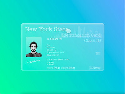 ID Card (Glassmorphism 3D Concept) adobe anima art card concept concept art concept design design figma glass glassmorphic glassmorphism graphic graphic design id idea illustration illustrator photoshop sketch